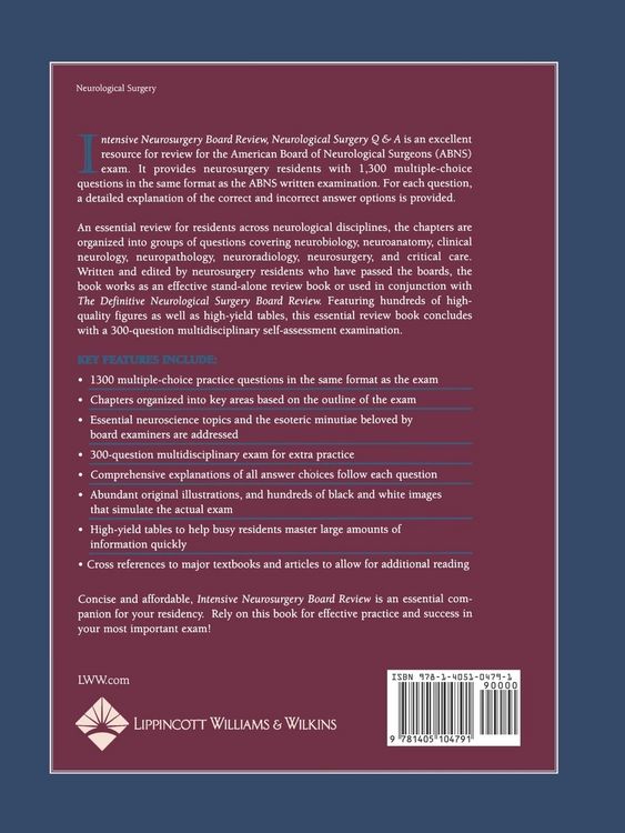 Produktbild: Intensive Neurosurgery Board Review