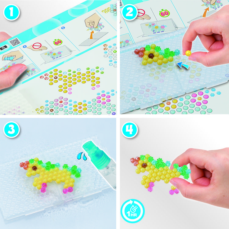 Produktbild: Aquabeads Einhorn Freunde Bastelset