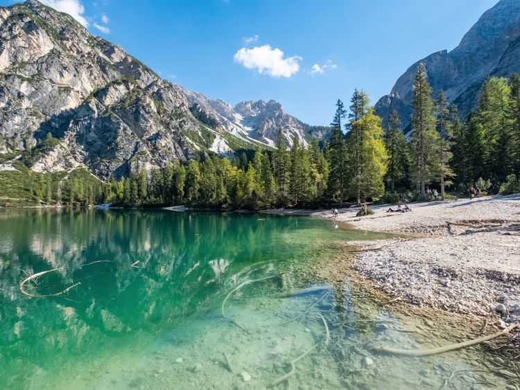 Produktbild: CALVENDO Puzzle Ein Traum von einem Bergsee, Pragser Wildsee 1000 Teile Lege-Gr&ouml;&szlig;e 64 x 48 cm Foto-Puzzle Bild von Christina Fink