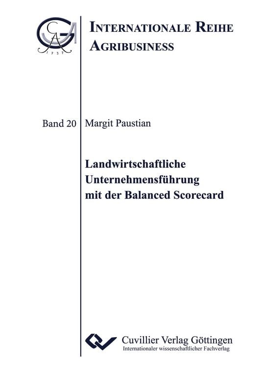 Produktbild: Landwirtschaftliche Unternehmensführung mit der Balanced Scorecard