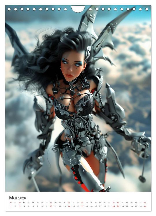 Produktbild: Cyborg Engel (Wandkalender 2026 DIN A4 hoch), CALVENDO Monatskalender