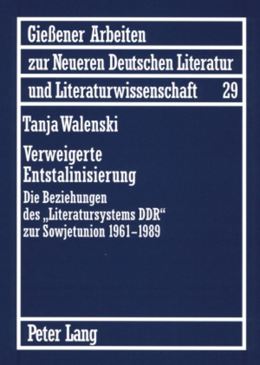 Produktbild: Verweigerte Entstalinisierung