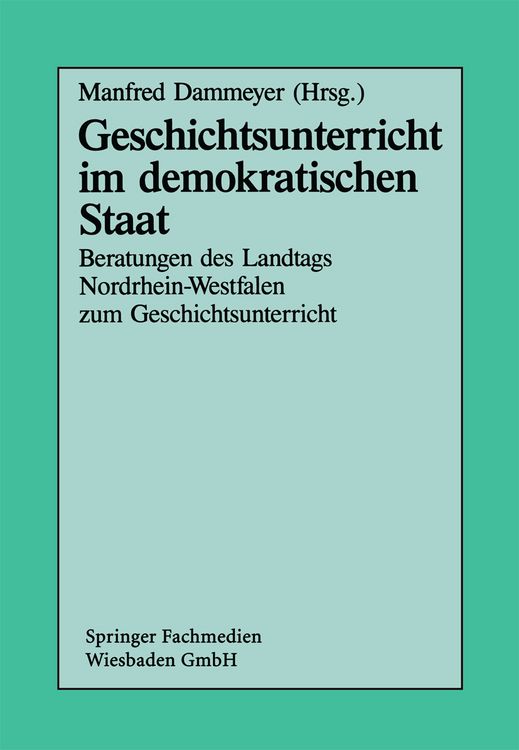 Produktbild: Geschichtsunterricht im demokratischen Staat