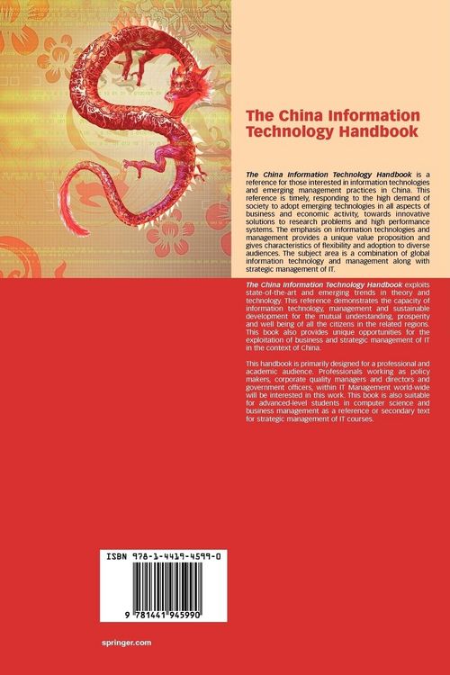 Produktbild: The China Information Technology Handbook