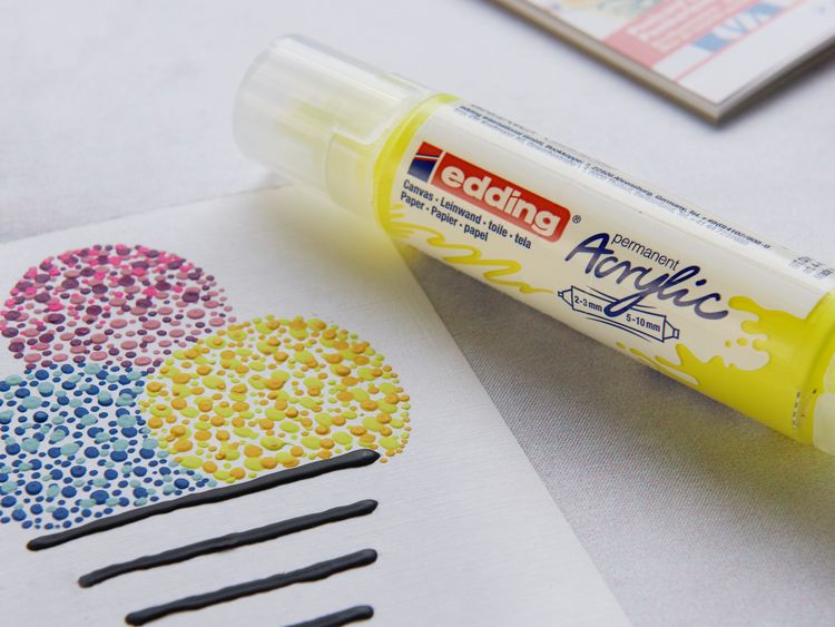 Produktbild: edding Acryl Double Liner 5400 sonnengelb 2-3mm/5-10mm