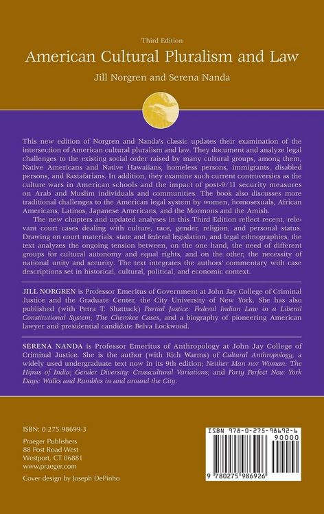 Produktbild: American Cultural Pluralism and Law