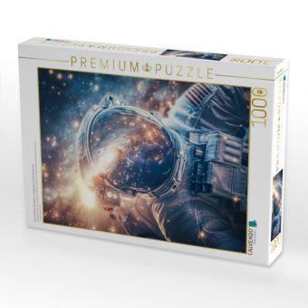 Produktbild: CALVENDO Puzzle Die Dunkelheit des Weltraums birgt das Licht der Erkenntnis | 1000 Teile Lege-Gr&ouml;&szlig;e 64x48cm Foto-Puzzle f&uuml;r gl&uuml;ckliche Stunden