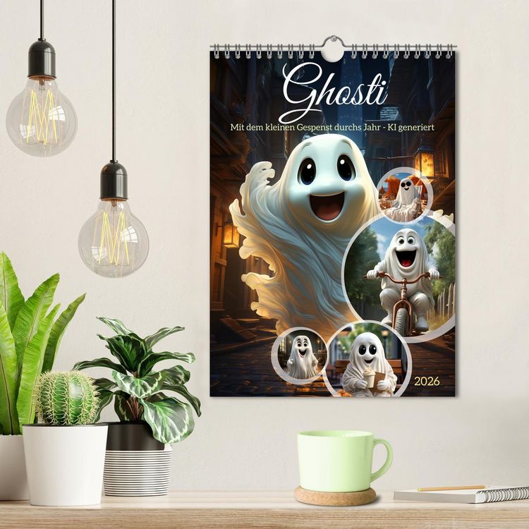 Produktbild: Ghosti (Wandkalender 2026 DIN A4 hoch), CALVENDO Monatskalender