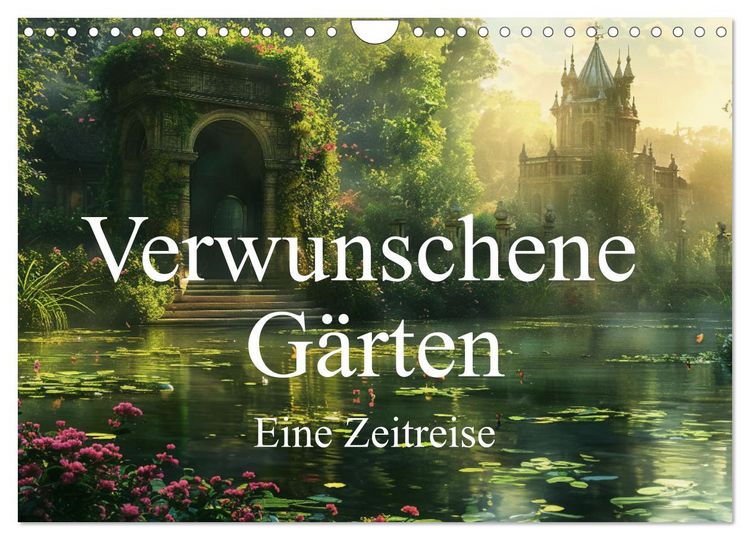 Produktbild: Verwunschene G&auml;rten - Eine Zeitreise (Wandkalender 2026 DIN A4 quer), CALVENDO Monatskalender