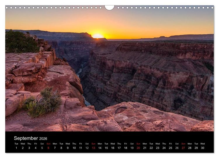 Produktbild: USA Nature Deluxe (Wall Calendar 2026 DIN A3 landscape), CALVENDO 12 Month Wall Calendar