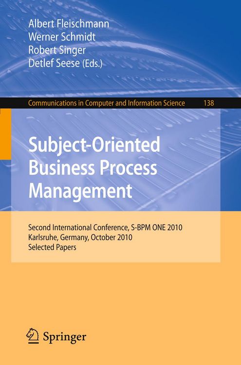 Produktbild: Subject-Oriented Business Process Management