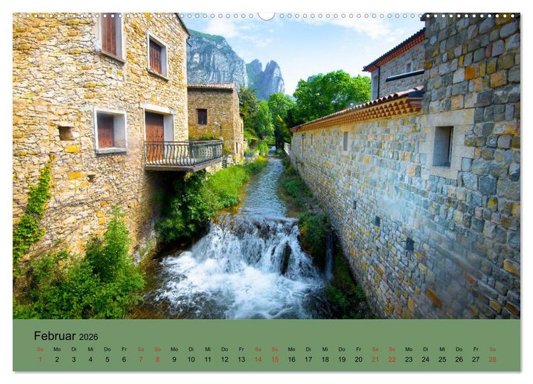 Produktbild: Dorfidyllen in Frankreich (hochwertiger Premium Wandkalender 2026 DIN A2 quer), Kunstdruck in Hochglanz