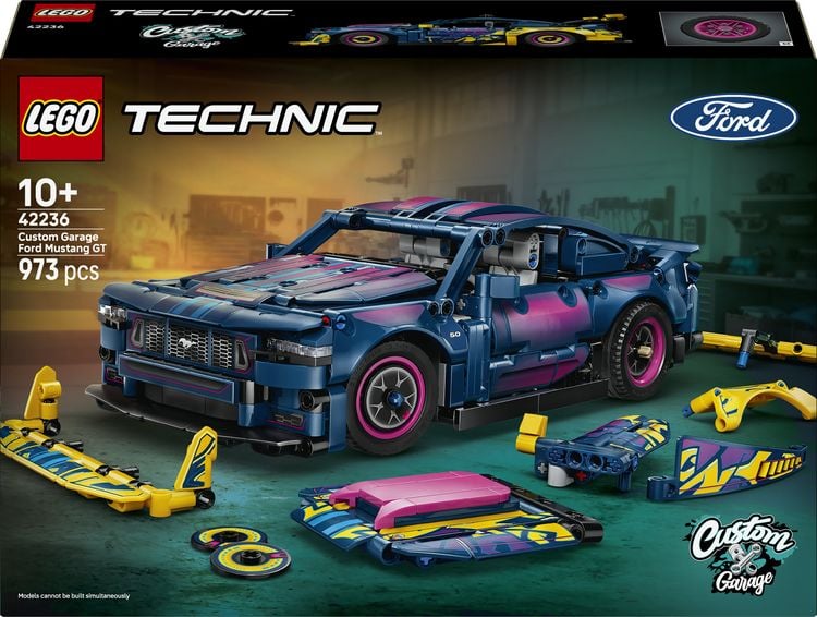 Produktbild: LEGO Technic 42236 Ford Mustang GT Auto aus der Tuning-Werkstatt, anpassbares Spielzeugauto