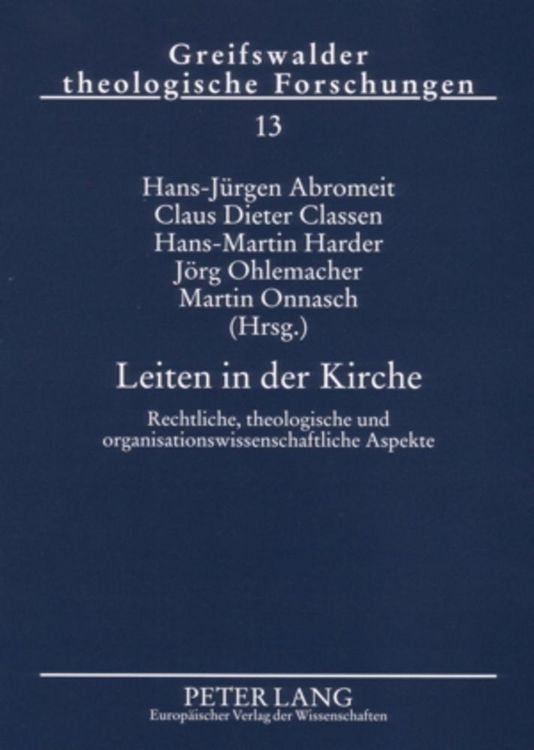 Produktbild: Leiten in der Kirche