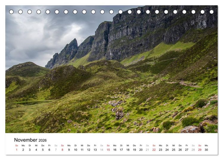 Produktbild: Wildes Schottland 2026 (Tischkalender 2026 DIN A5 quer), CALVENDO Monatskalender