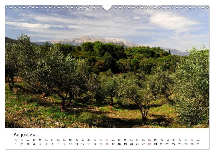 Produktbild: Peloponnes Impressionen / 2026 (Wandkalender 2026 DIN A3 quer), CALVENDO Monatskalender