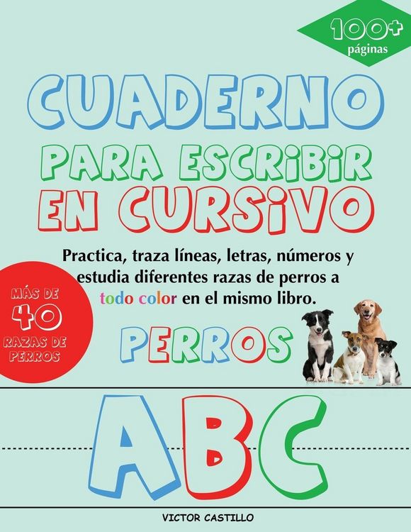 Produktbild: Cuaderno para escribir de "Perros" en Cursivo