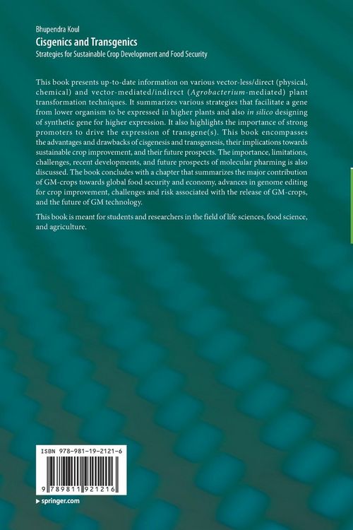 Produktbild: Cisgenics and Transgenics