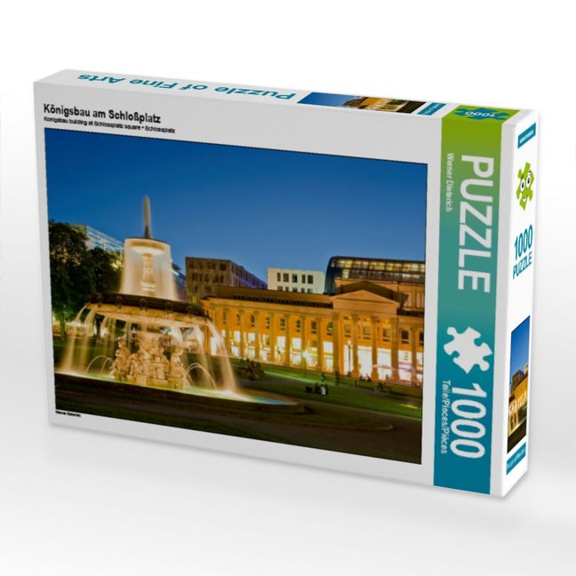 Produktbild: CALVENDO Puzzle K&ouml;nigsbau am Schlo&szlig;platz | 1000 Teile Lege-Gr&ouml;&szlig;e 64x48cm Foto-Puzzle f&uuml;r gl&uuml;ckliche Stunden