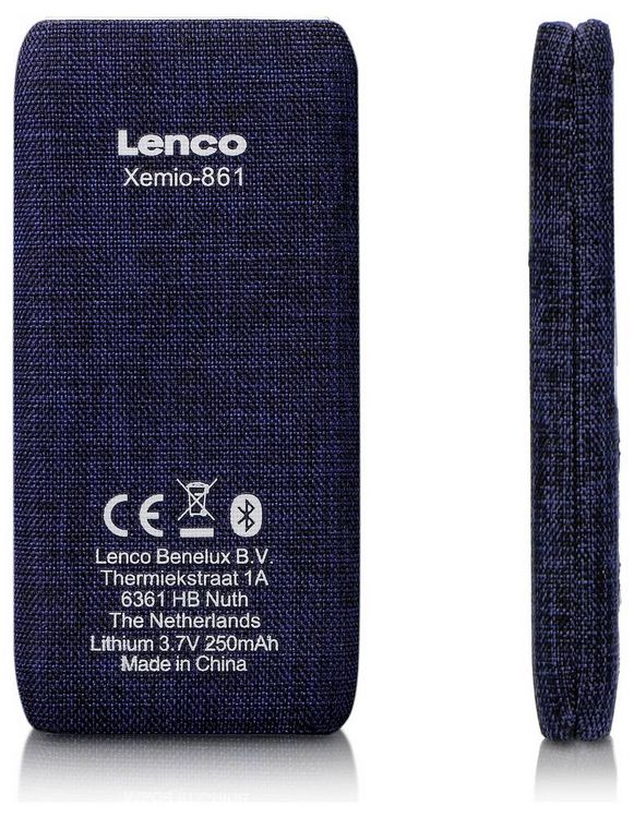 Produktbild: Lenco Xemio-861BU Tragbarer MP3-Player Blau