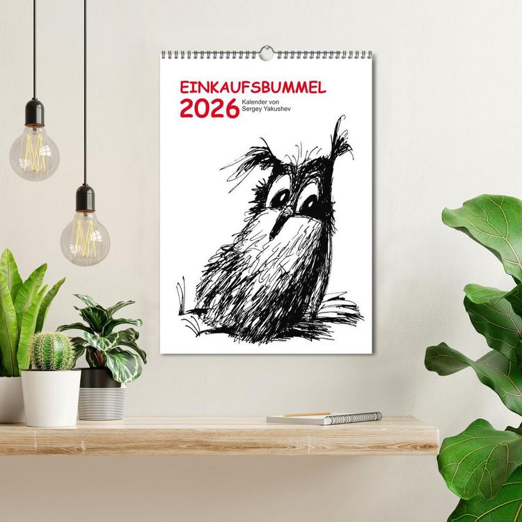 Produktbild: Einkaufsbummel 2026 (Wandkalender 2026 DIN A3 hoch), CALVENDO Monatskalender