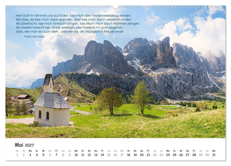 Produktbild: Christliche Bildpoesie 2027 (Wandkalender 2027 DIN A2 quer), CALVENDO Monatskalender