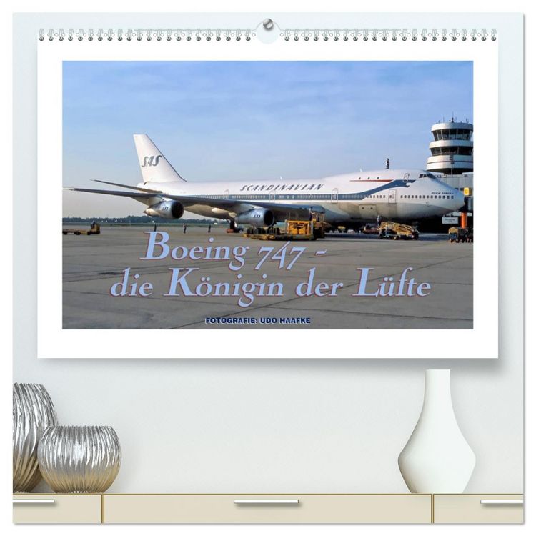 Produktbild: Boeing 747 - die K&ouml;nigin der L&uuml;fte (hochwertiger Premium Wandkalender 2026 DIN A2 quer), Kunstdruck in Hochglanz