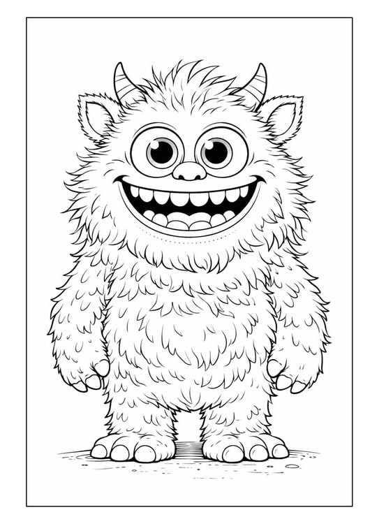 Produktbild: Monster Malbuch f&uuml;r Kinder ab 6 Jahren mit 50 sch&ouml;nen Ausmalmotiven