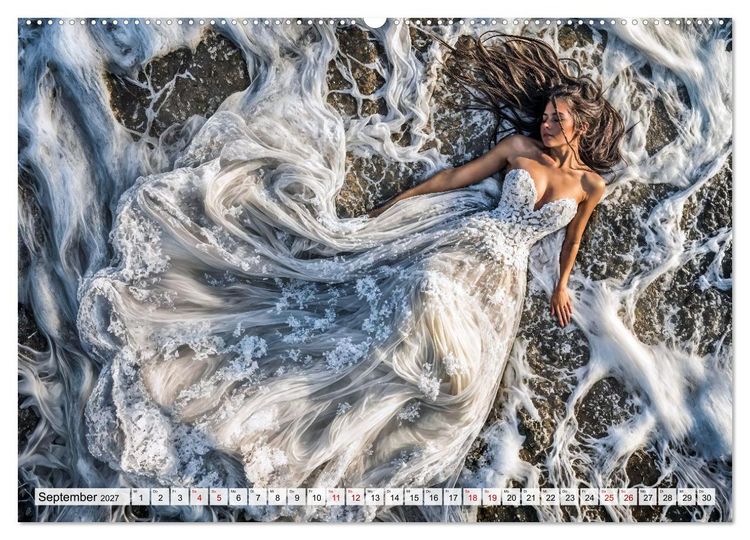 Produktbild: Trash The Dress - Brautshooting mit Action (Wandkalender 2027 DIN A2 quer), CALVENDO Monatskalender