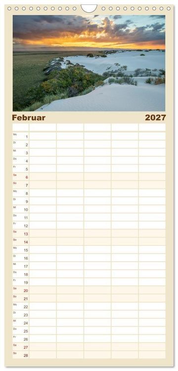 Produktbild: Familienplaner 2027 - Kraftpl&auml;tze der Indianer mit 5 Spalten (Wandkalender, 21 x 45 cm) CALVENDO
