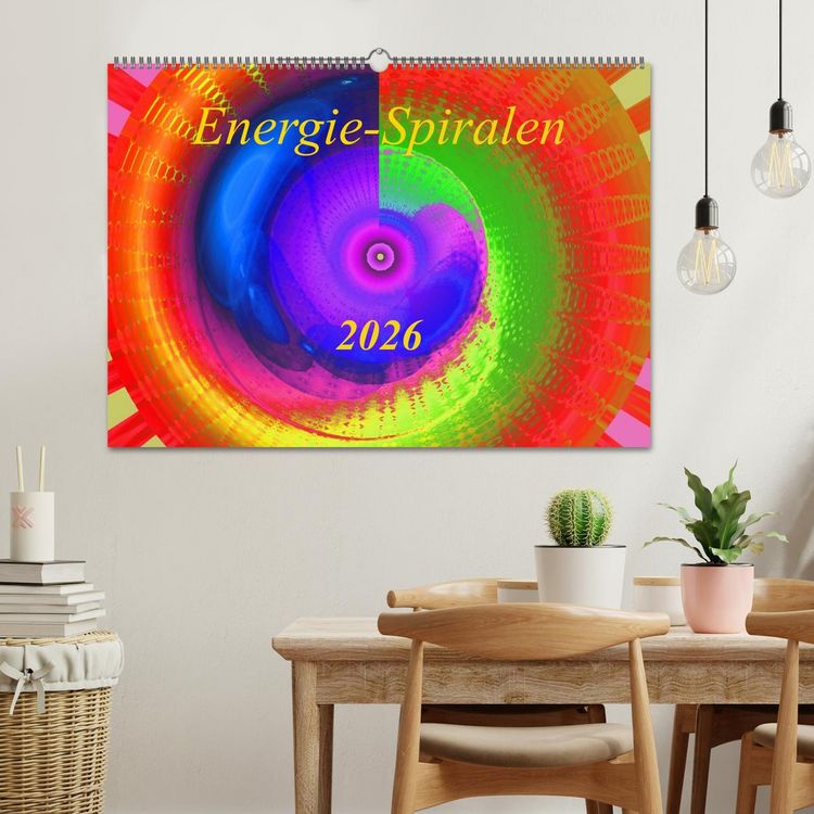 Produktbild: Energie-Spiralen 2026 (Wandkalender 2026 DIN A2 quer), CALVENDO Monatskalender