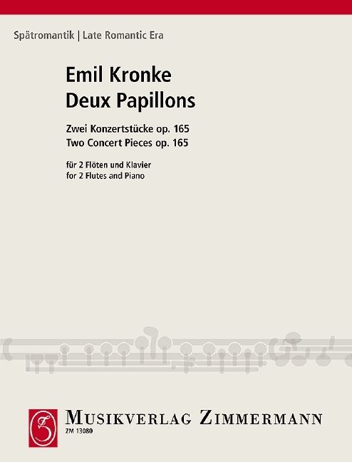 Produktbild: Deux Papillons op. 165, 2 Fl&ouml;ten und Klavier