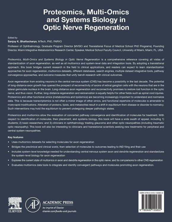 Produktbild: Proteomics, Multi-Omics and Systems Biology in Optic Nerve Regeneration