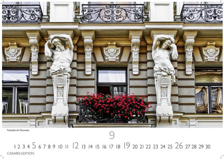 Produktbild: Jugendstil Kalender 2027 &ndash; Wandkalender | Fotokalender Kunst 24x35cm - Stilvolle k&uuml;nstlerische Motive im Jugendstil f&uuml;r das ganze Jahr.