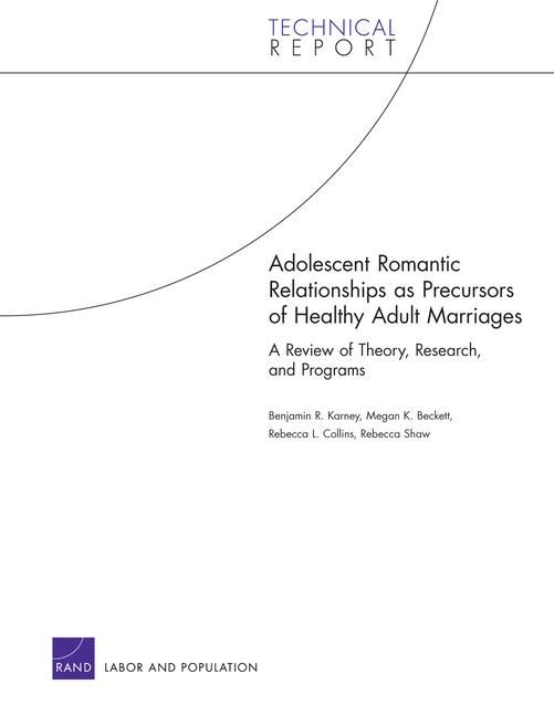 Produktbild: Adolescent Romantic Relationships as Precursors of Healthy a