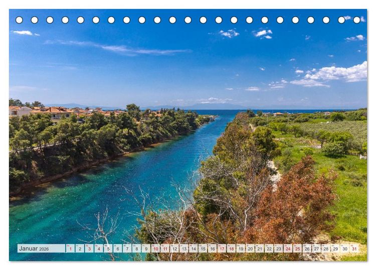 Produktbild: Griechenland - Thessaloniki und Chalkidiki (Tischkalender 2026 DIN A5 quer), CALVENDO Monatskalender