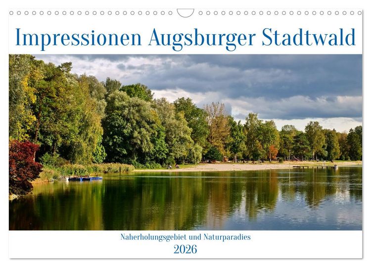 Produktbild: Impressionen Augsburger Stadtwald (Wandkalender 2026 DIN A3 quer), CALVENDO Monatskalender