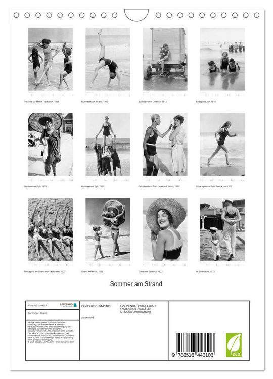 Produktbild: Sommer am Strand (Wandkalender 2026 DIN A4 hoch), CALVENDO Monatskalender