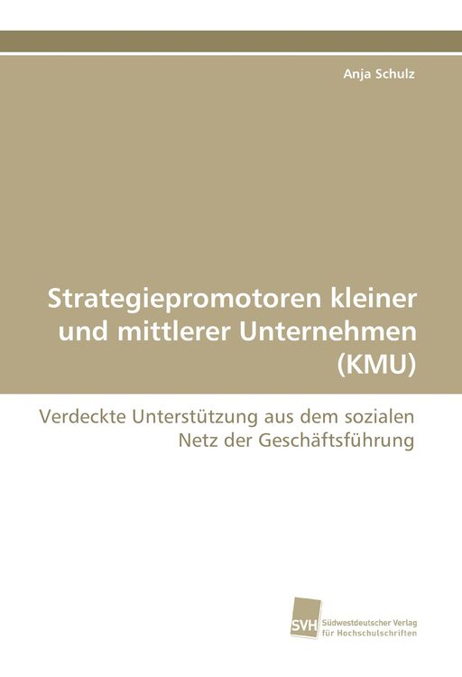 Produktbild: Strategiepromotoren kleiner und mittlerer Unternehmen (KMU)