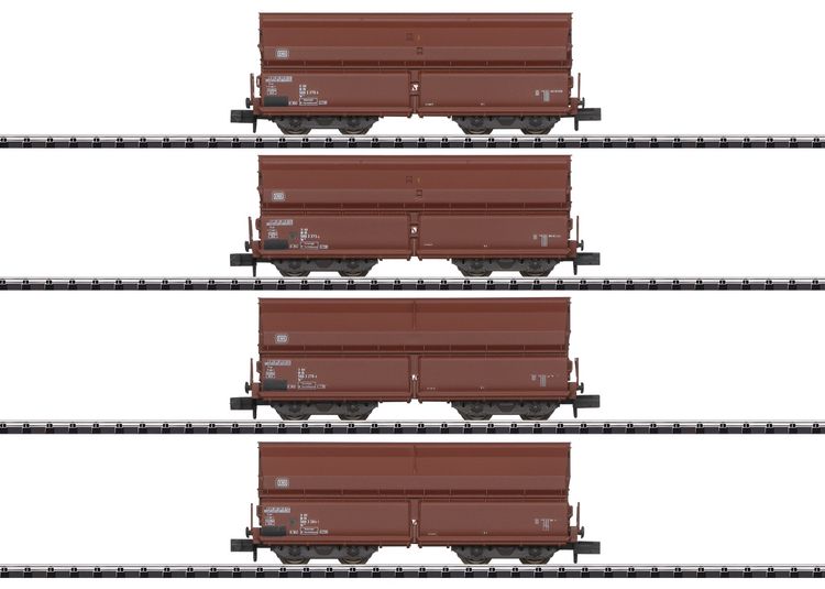Produktbild: MiniTrix T18271 Selbstentladewagen-Set Bauart Tal 963