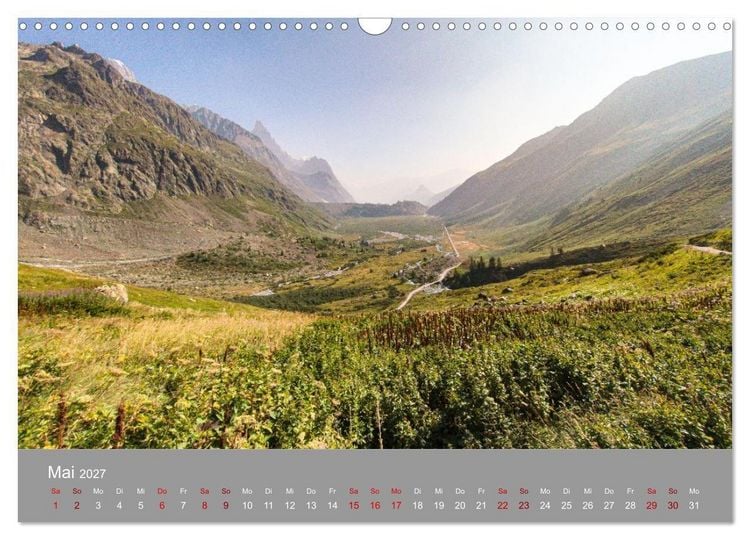 Produktbild: TMB - Mont Blanc (Wandkalender 2027 DIN A3 quer), CALVENDO Monatskalender
