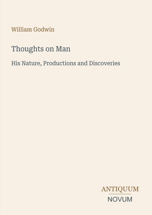Produktbild: Thoughts on Man