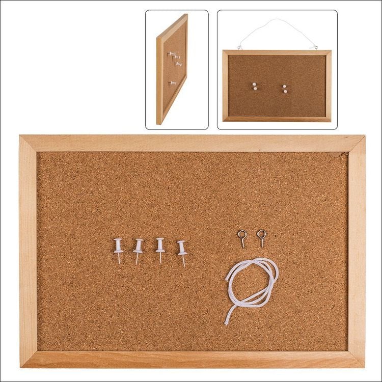 Produktbild: Pinnwand simple aus Kork, ca. 30 x 20 cm