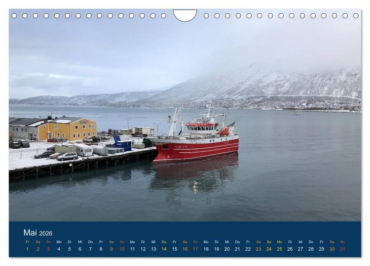 Produktbild: Troms&ouml;, eisiges Nord-Norwegen (Wandkalender 2026 DIN A4 quer), CALVENDO Monatskalender