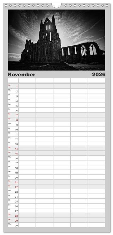 Produktbild: Familienplaner 2026 - Gothic Fantasy mit 5 Spalten (Wandkalender, 21 x 45 cm) CALVENDO