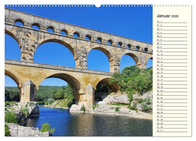 Produktbild: R&ouml;mische Bauwerke in Europa (Wandkalender 2026 DIN A2 quer), CALVENDO Monatskalender