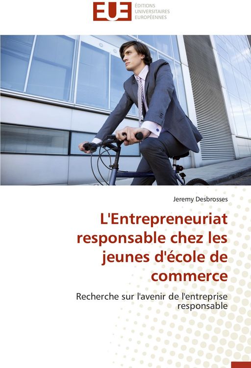 Produktbild: L'Entrepreneuriat responsable chez les jeunes d'&eacute;cole de commerce
