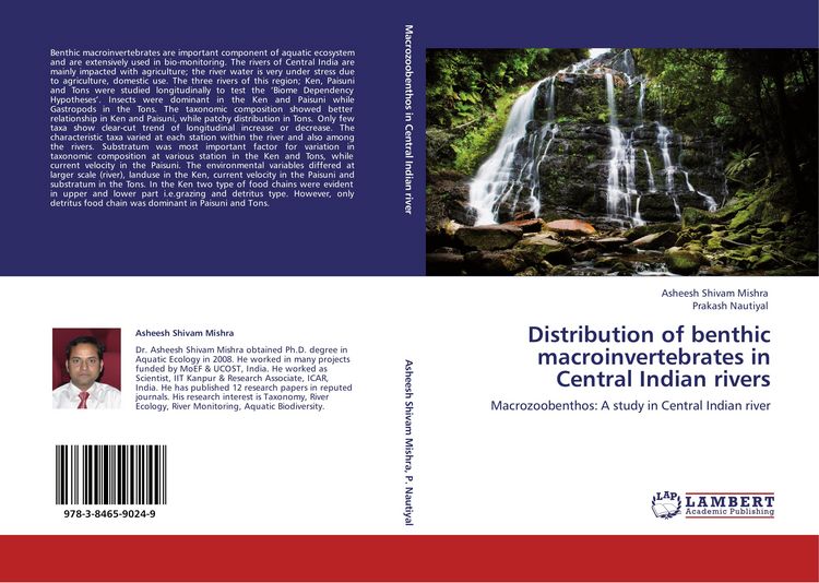 Produktbild: Distribution of benthic macroinvertebrates in Central Indian rivers