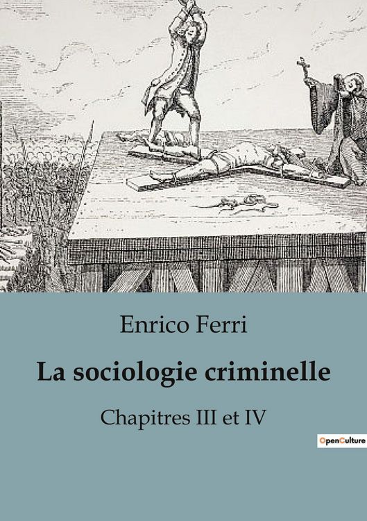 Produktbild: La sociologie criminelle
