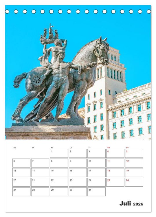 Produktbild: Barcelona - Urlaubsplaner (Tischkalender 2026 DIN A5 hoch), CALVENDO Monatskalender